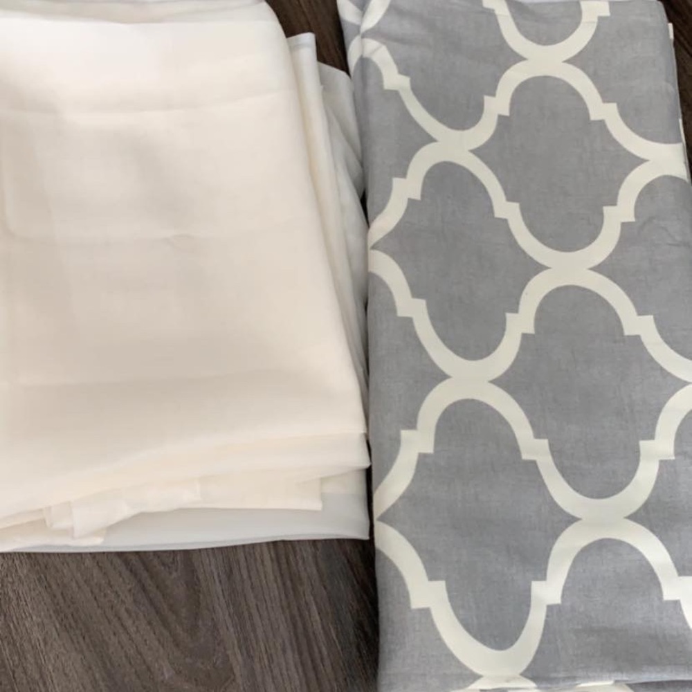 Curtains 84 inches long.